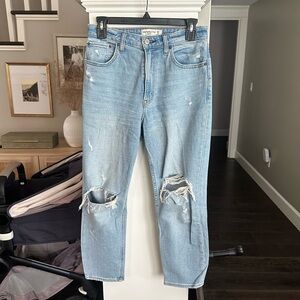 Abercrombie the mom high rise jeans, 26 Short